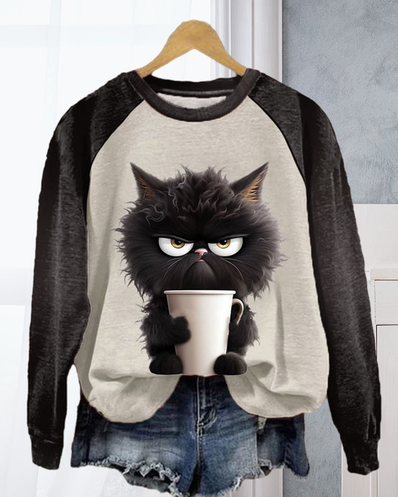 Valenzora | Sweatshirt mit Katzenmotiv
