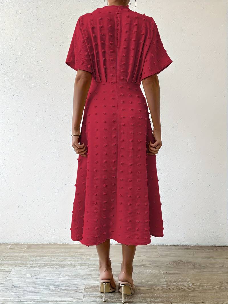 Valenzora | Midikleid mit Rüschen und Swiss Dots