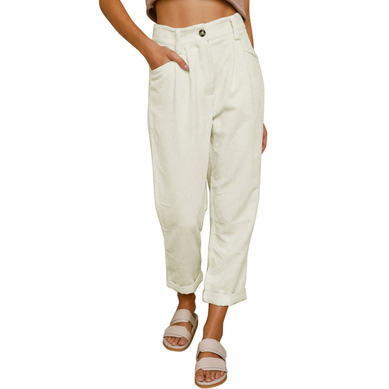 Stylish corduroy trousers