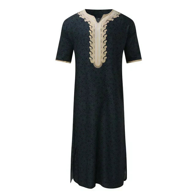 Valenzora | Lockere Fleece Djellaba mit V-Ausschnitt