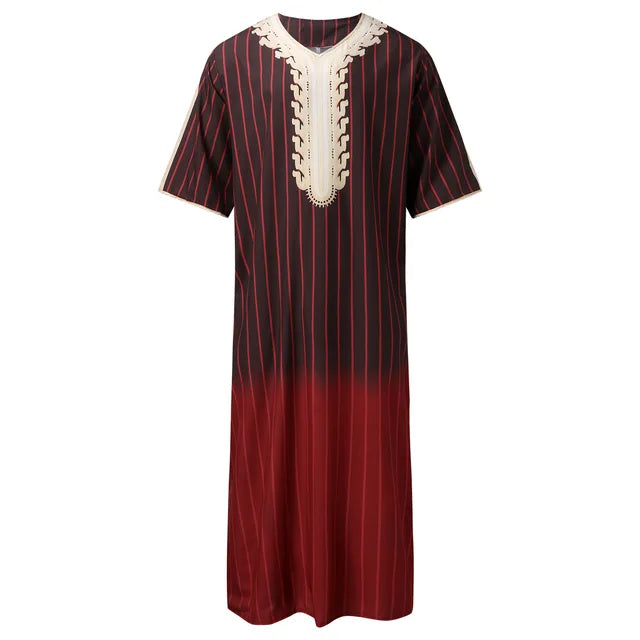 Valenzora | Lockere Fleece Djellaba mit V-Ausschnitt