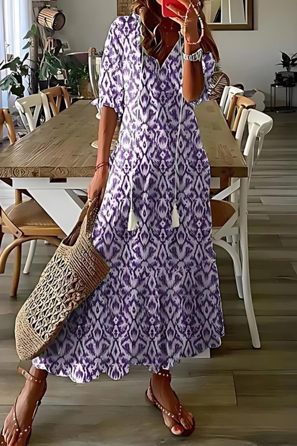 Valenzora | Long, elegant floral dress