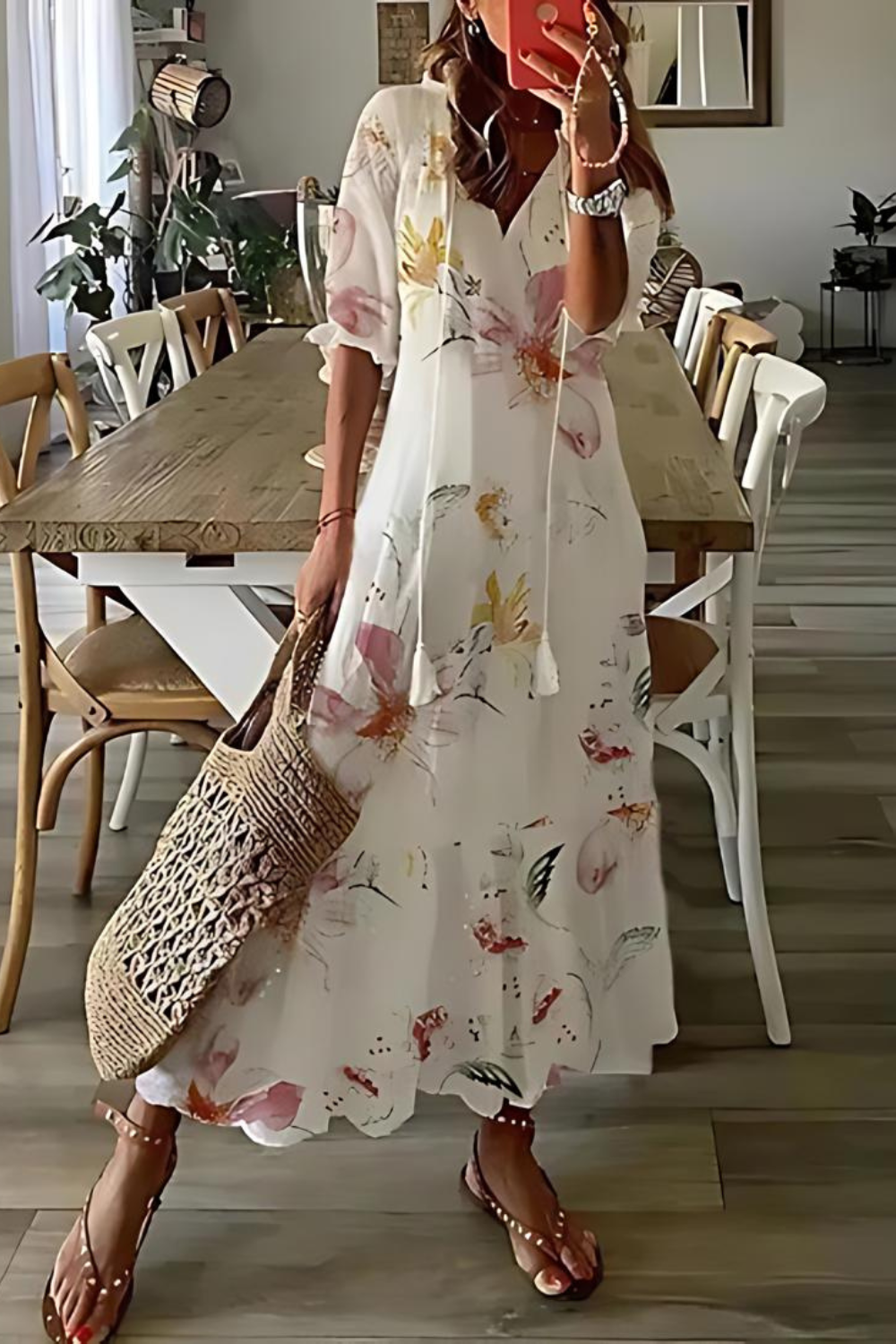 Valenzora | Long, elegant floral dress