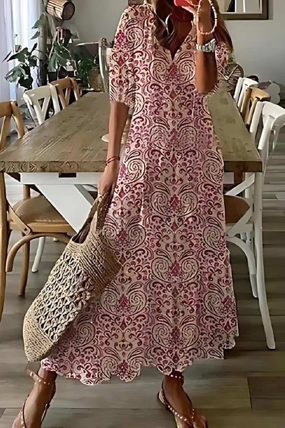 Valenzora | Long, elegant floral dress