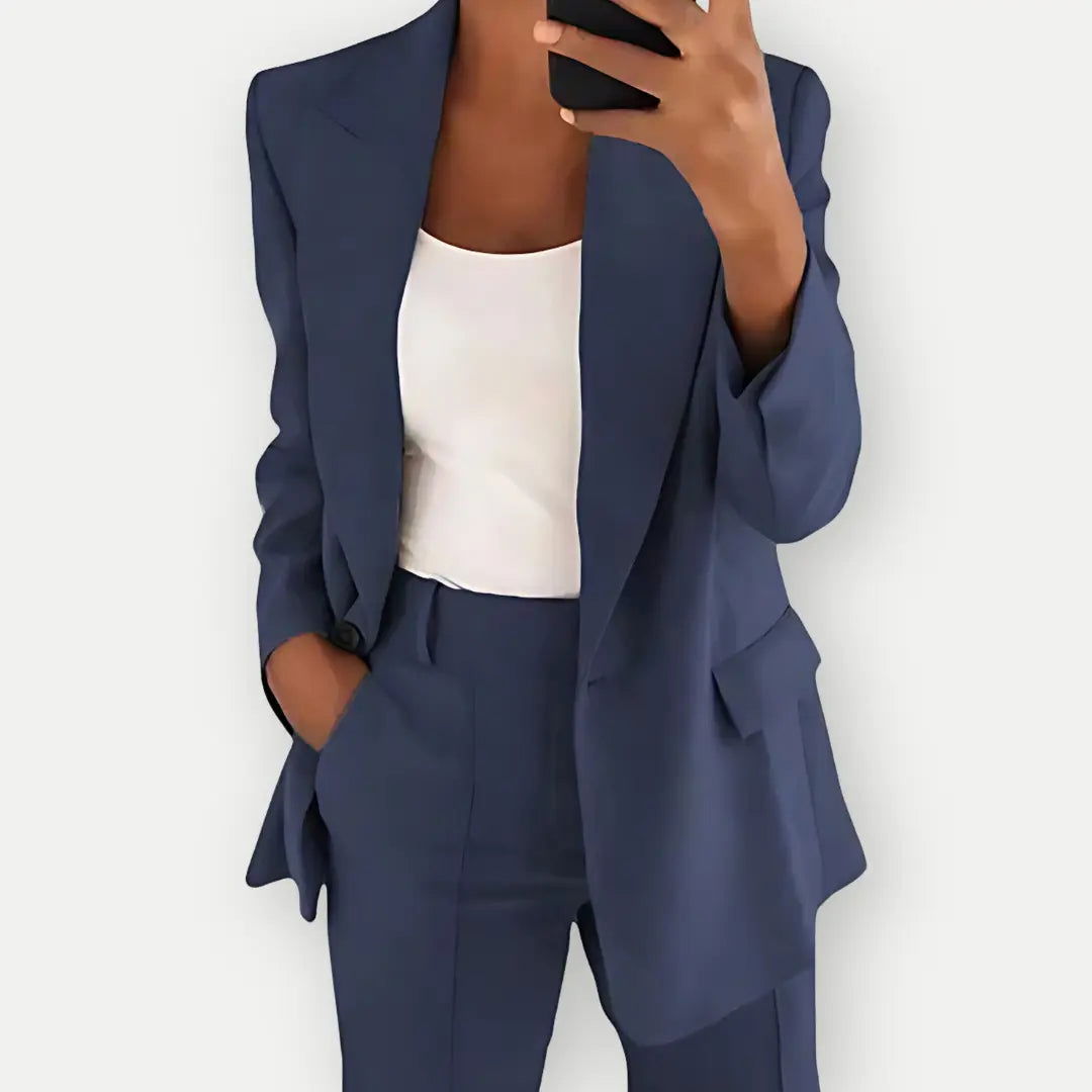 Valenzora | Damen Blazer mit Hosenanzug