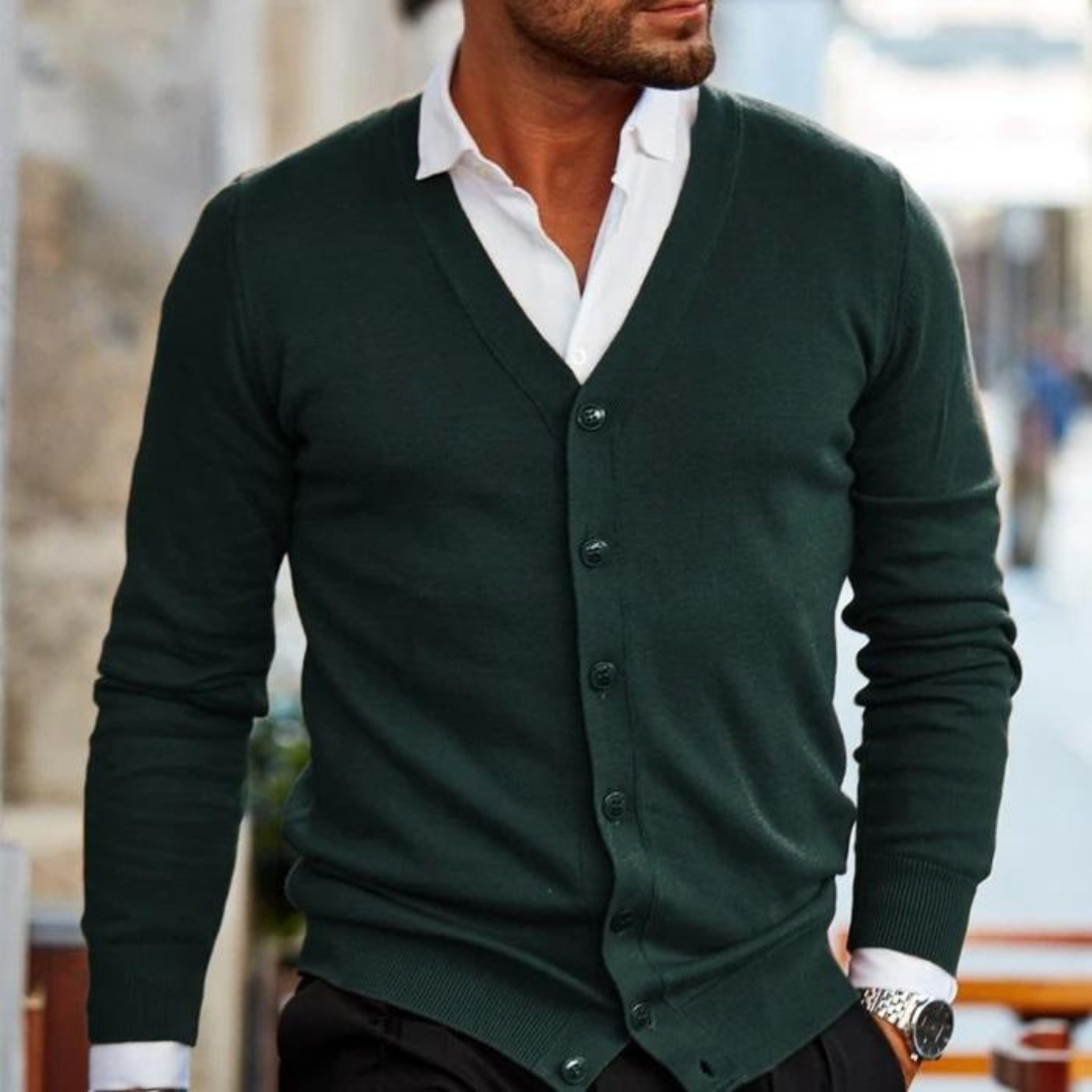 Valenzora | Cotton knit cardigan - Elegant & Classic
