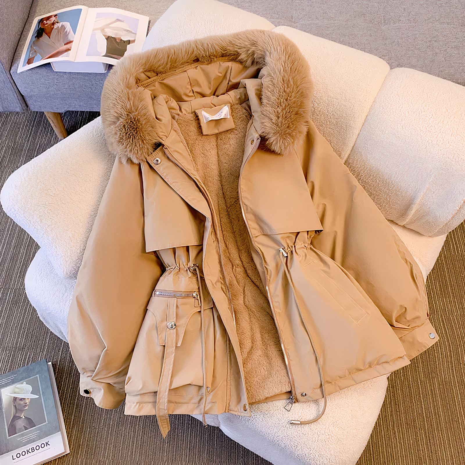 Valenzora - Winter jacket with fur hood