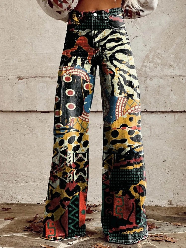 Valenzora | Stylische Jeans mit Blumenmuster