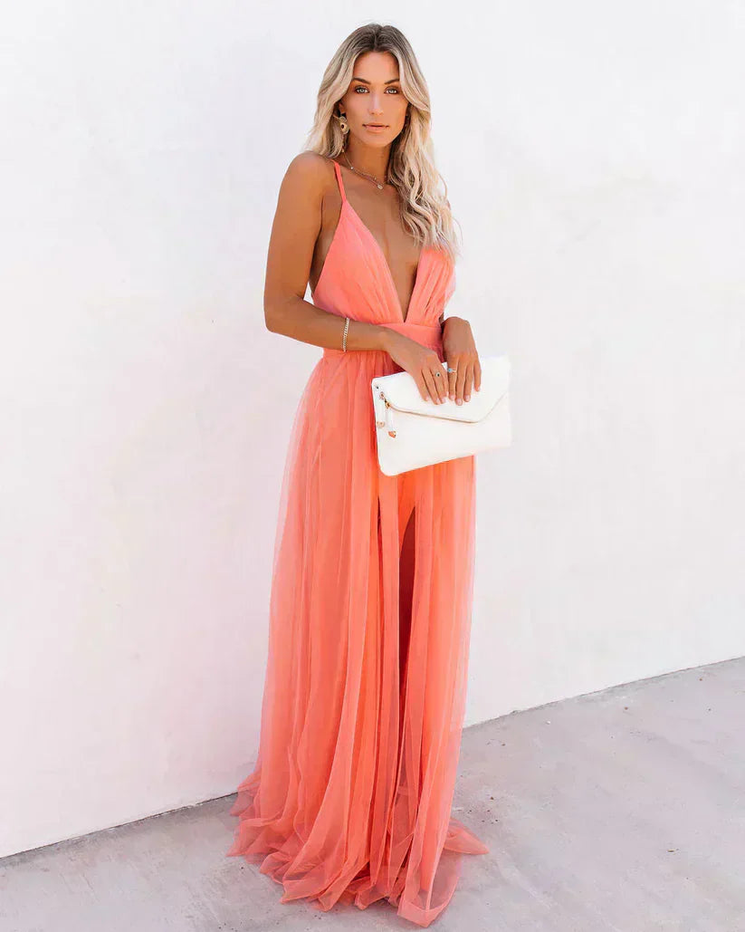 Valenzora | Long dress 'petaldust'
