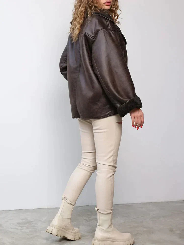 Valenzora | Vintage leather jacket for women