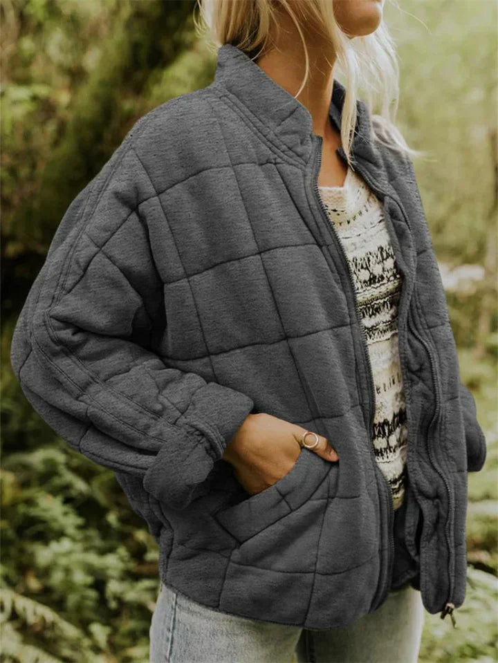 Valenzora | Lockere Jacke aus dicker Baumwolle