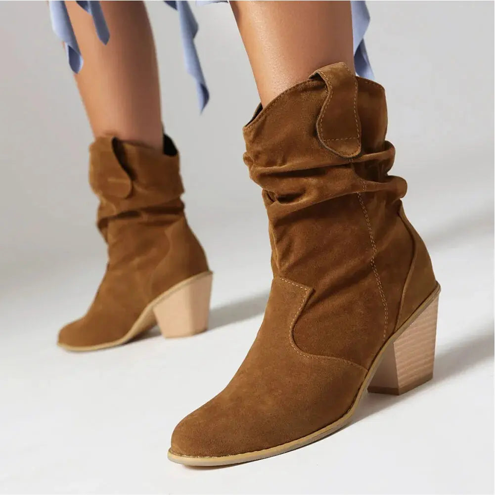 Valenzora - Western Damen Cowboystiefel im Retro-Stil