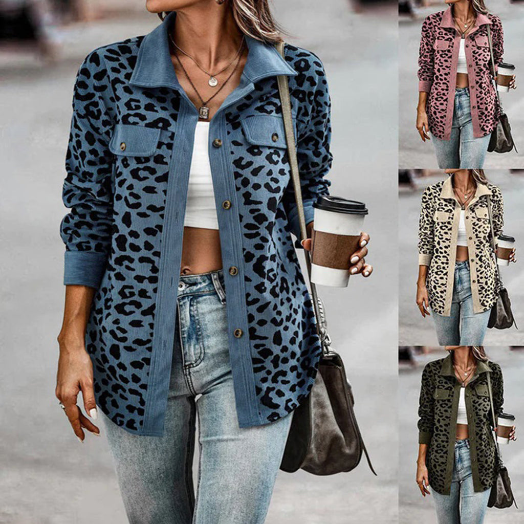 Valenzora | Stylish women's jacket with leopard print