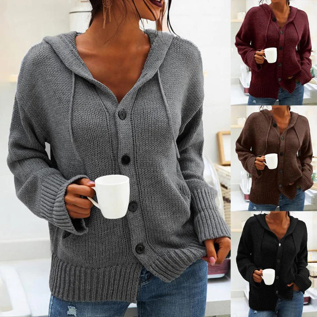 MIA™ - Cardigan with hood and drawstring