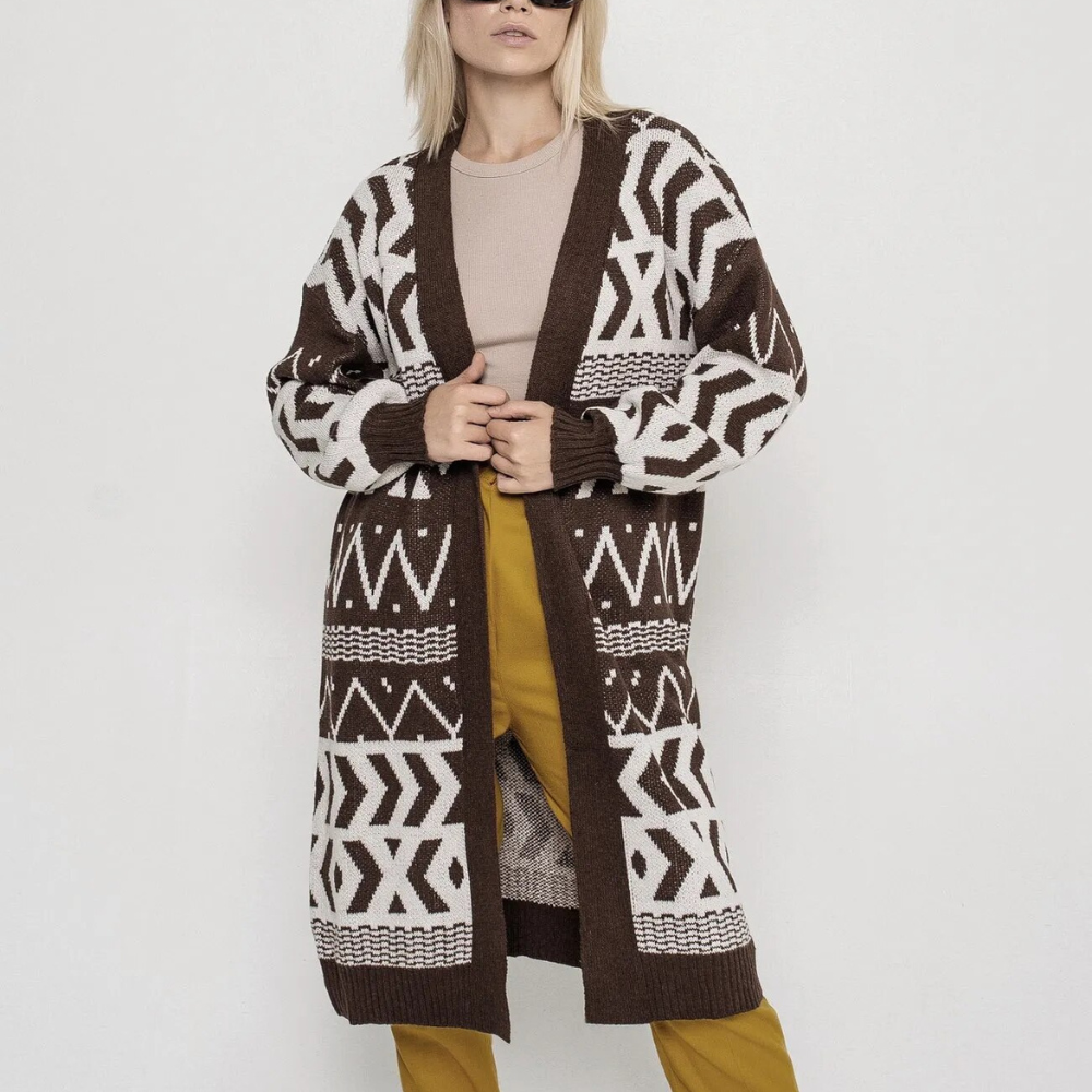 Cardigan | Women's Long Knit Cardigan