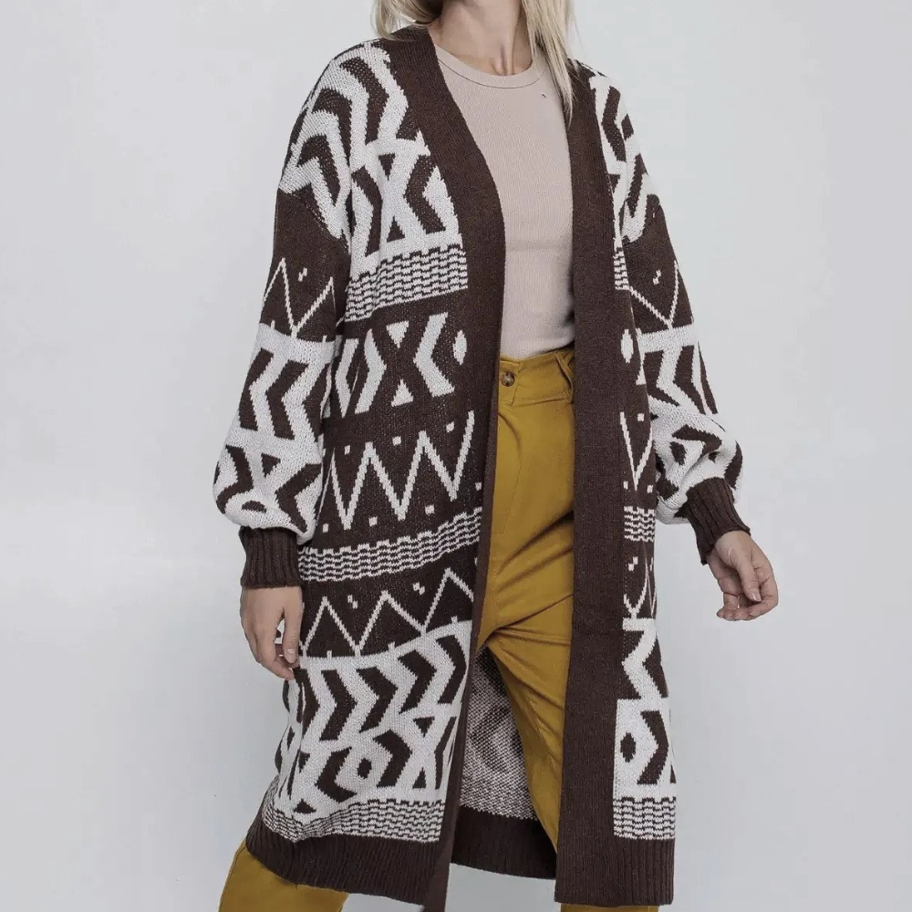 Cardigan | Women's Long Knit Cardigan