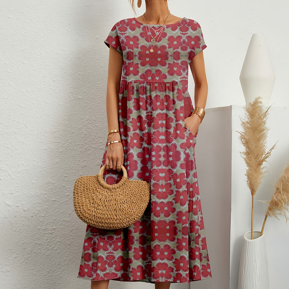 Air Kiss – Cotton-Linen Dress with Flair