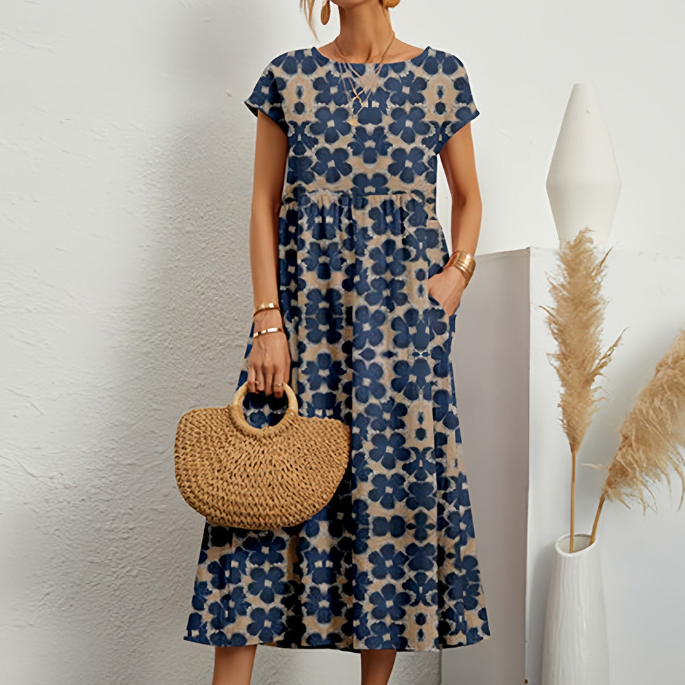 Air Kiss – Baumwoll-Leinen-Kleid mit Flair