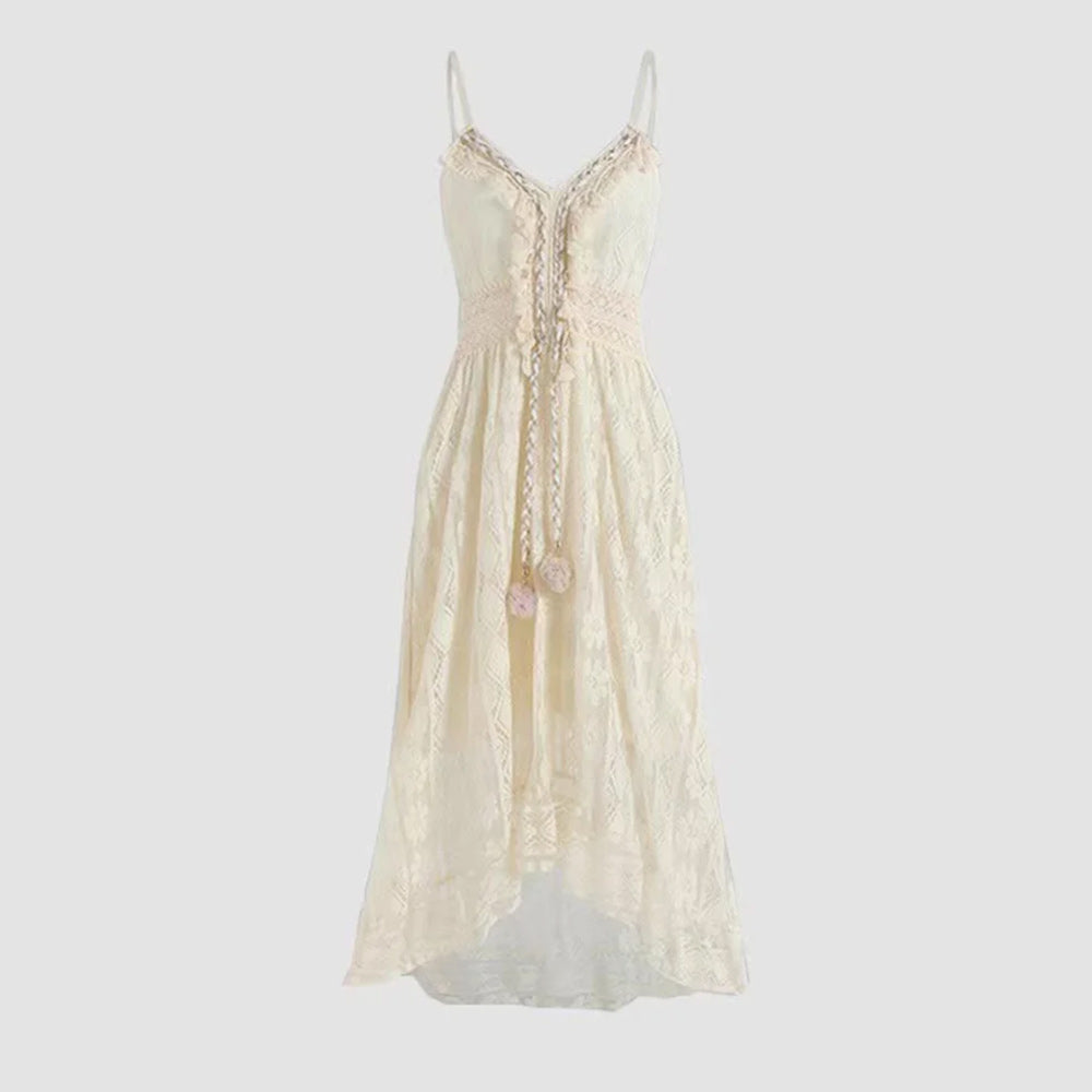 Valenzora | Solid color summer dress made of lace