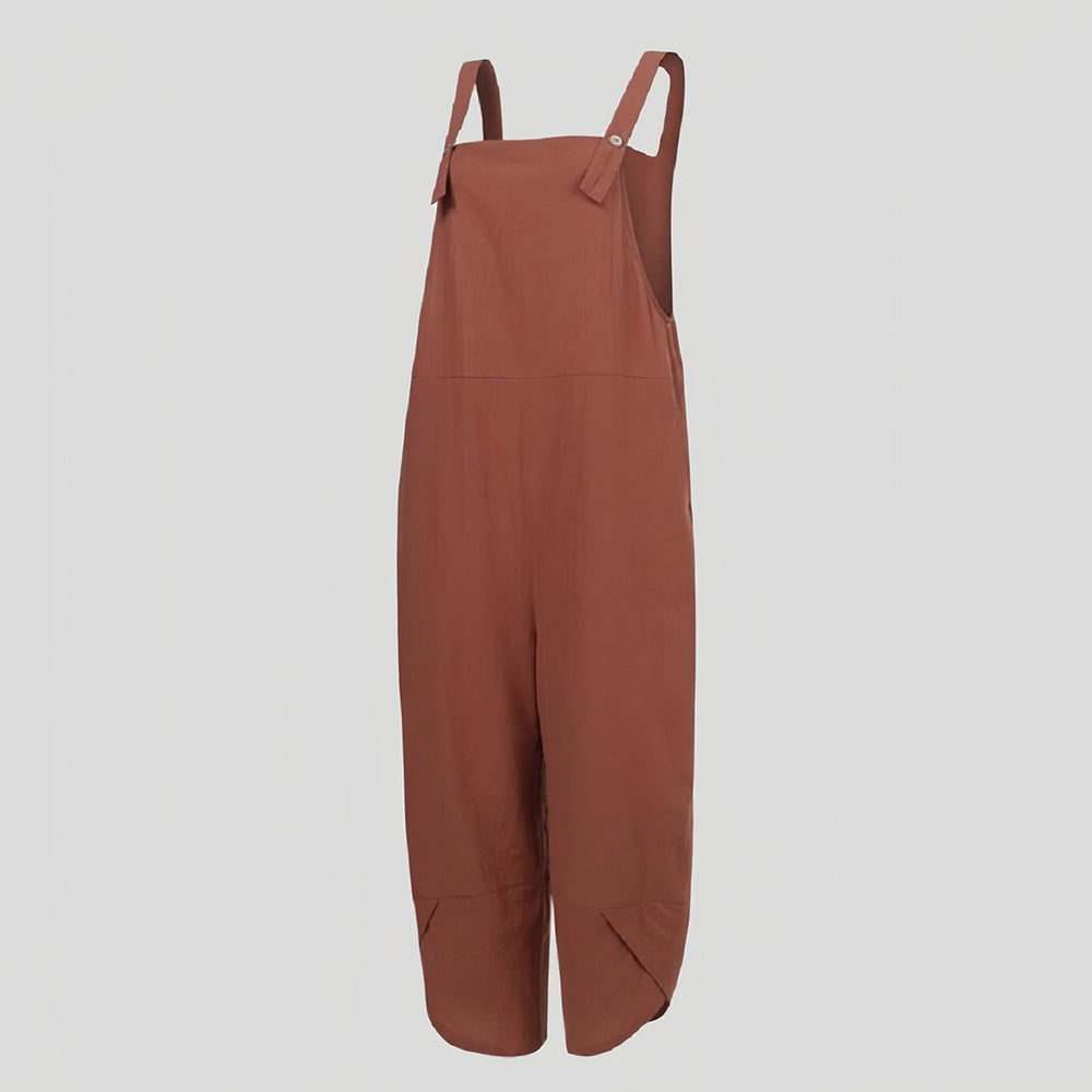 Valenzora | Casual, loose-fitting solid-color jumpsuit for women