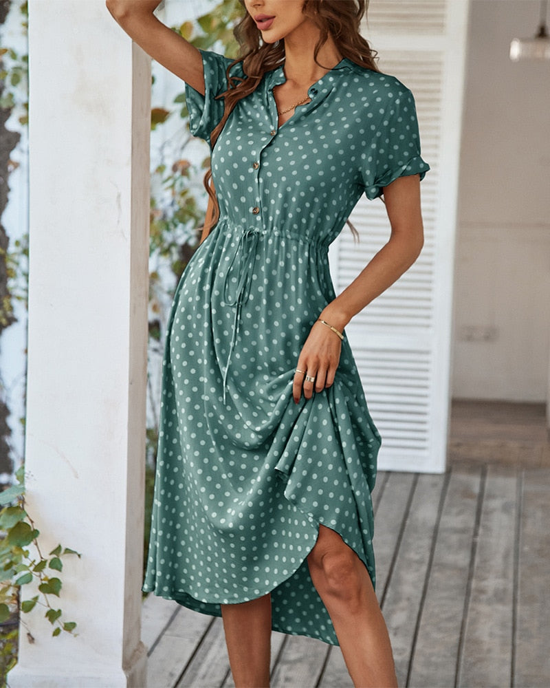 Gepunktetes Kleid für Damen