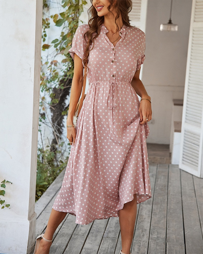Gepunktetes Kleid für Damen