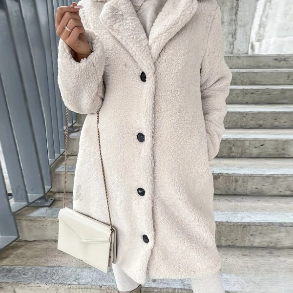 an elegant winter dress