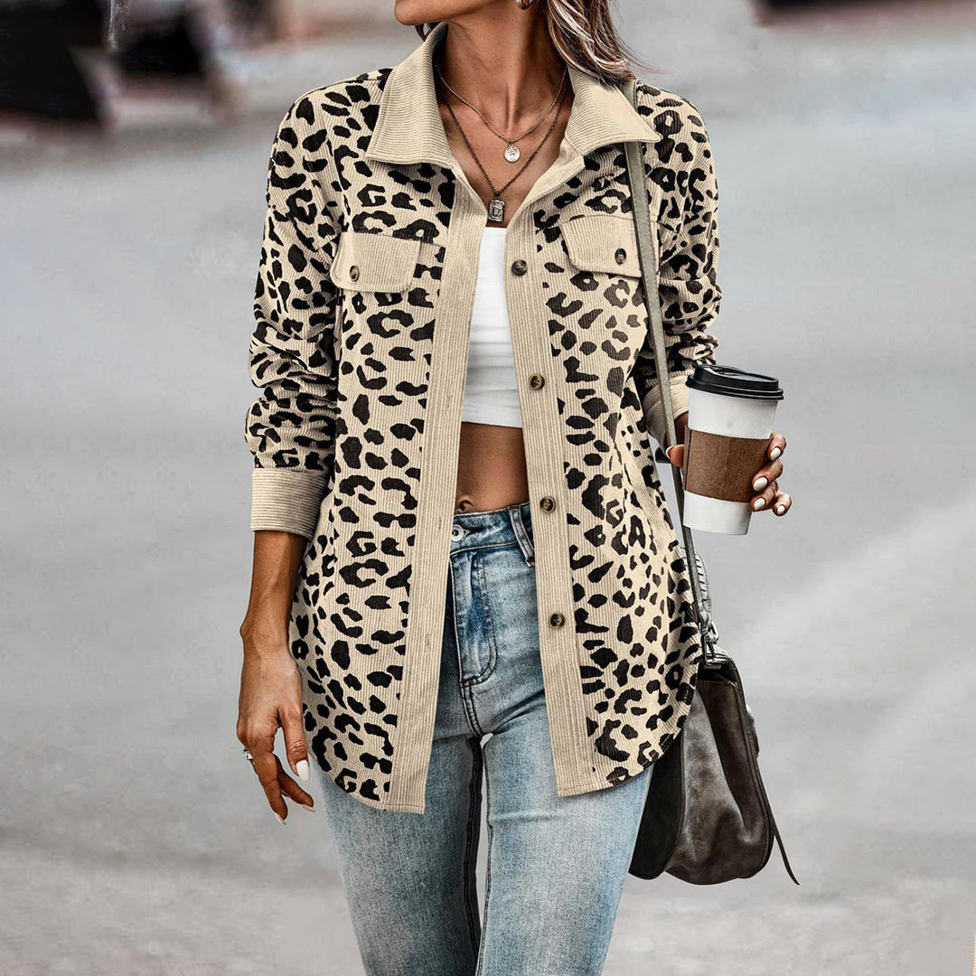 Valenzora | Stylish women's jacket with leopard print