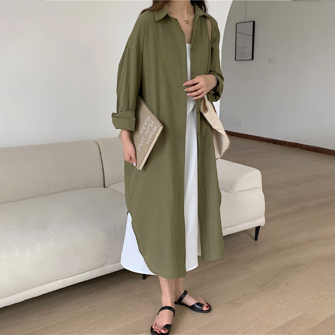 Valenzora: Long shirt dress for stylish comfort