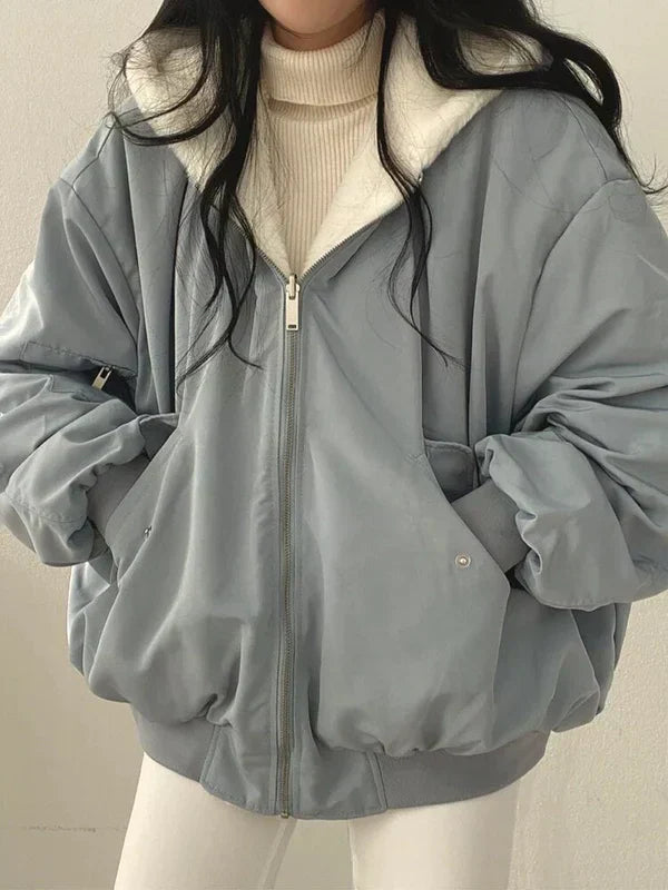 Valenzora | Stylische dicke Jacke mit Wendefunktion