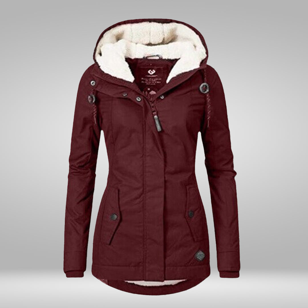 Valenzora | Popular New Pleated Cotton Hooded Coat