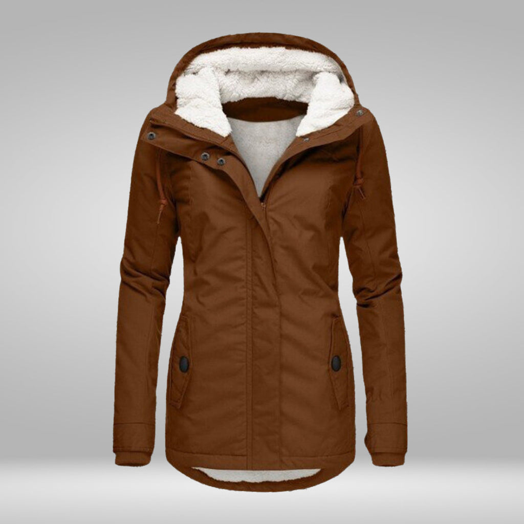 Valenzora | Popular New Pleated Cotton Hooded Coat