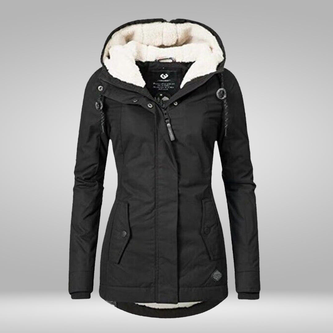 Valenzora | Popular New Pleated Cotton Hooded Coat