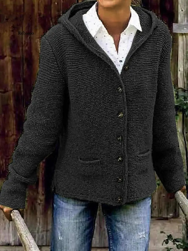 Valenzora | Stylish cardigan with hood