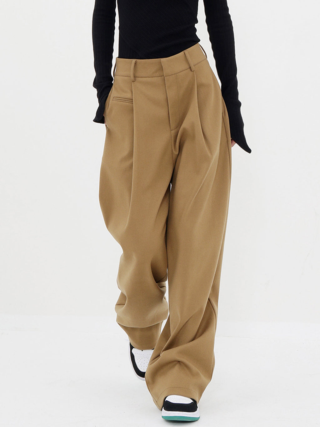 Valenzora | Basic Baggy Wide Leg Trousers