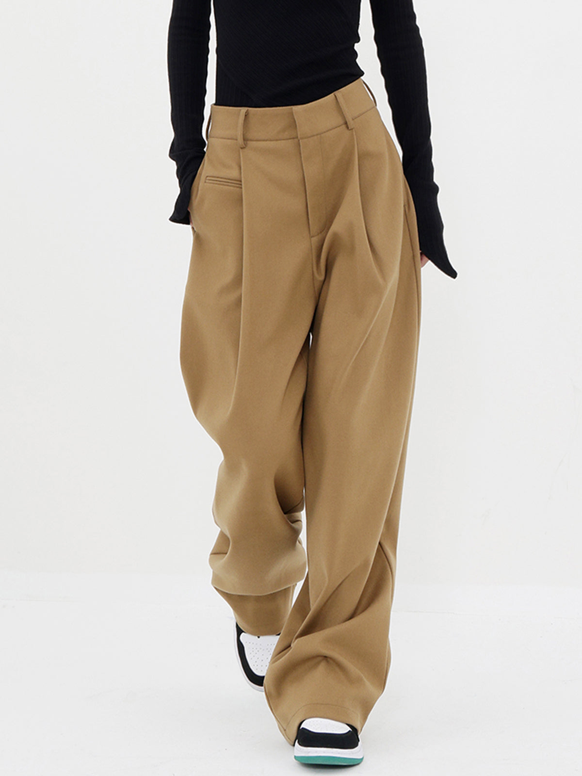 Valenzora | Basic Baggy Wide Leg Trousers