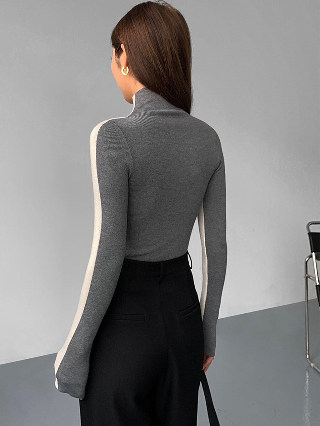 Valenzora | Damen Rollkragenpullover mit langen Ärmeln