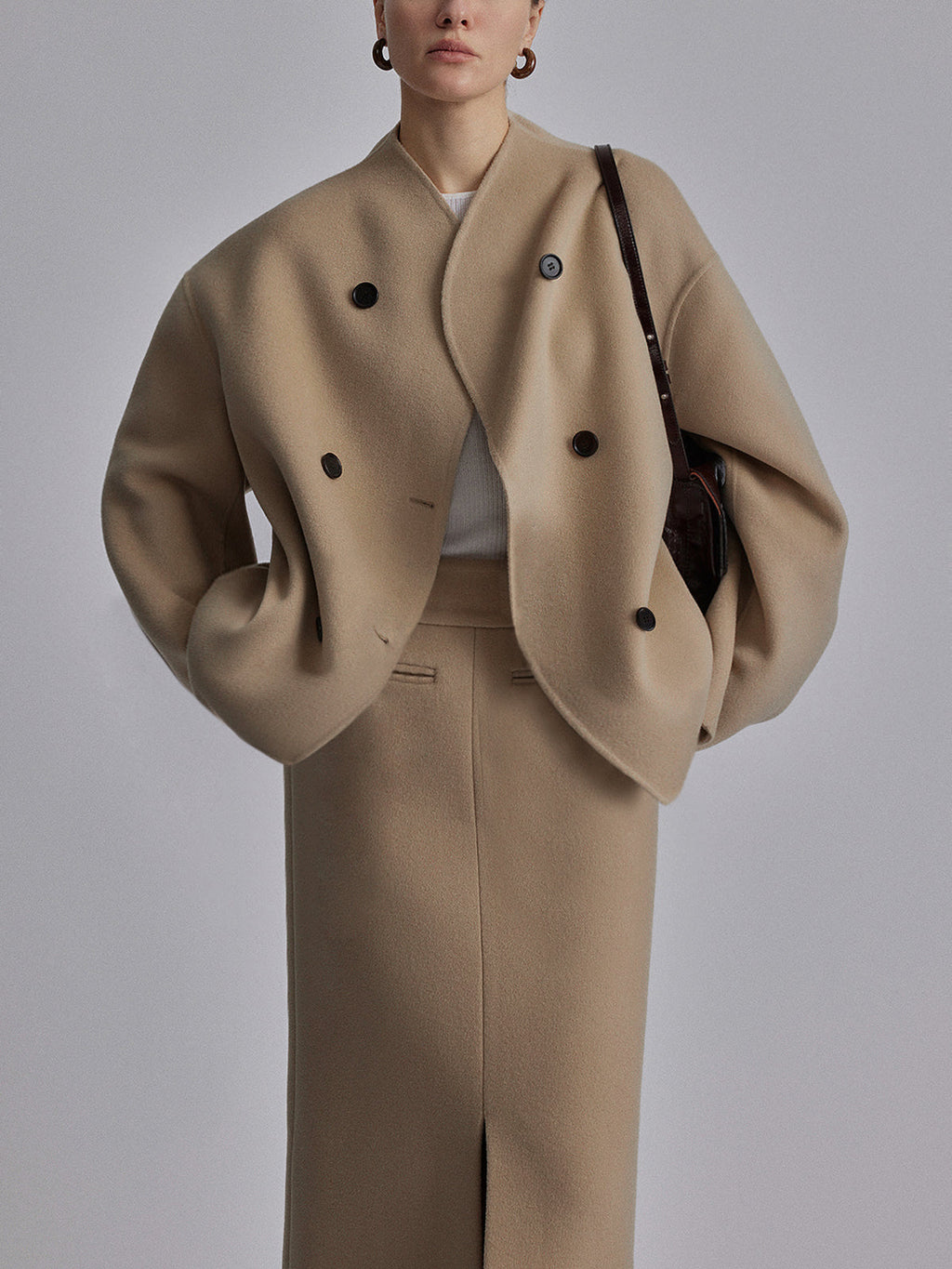 Valenzora | Jacket with Oversized Button Placket