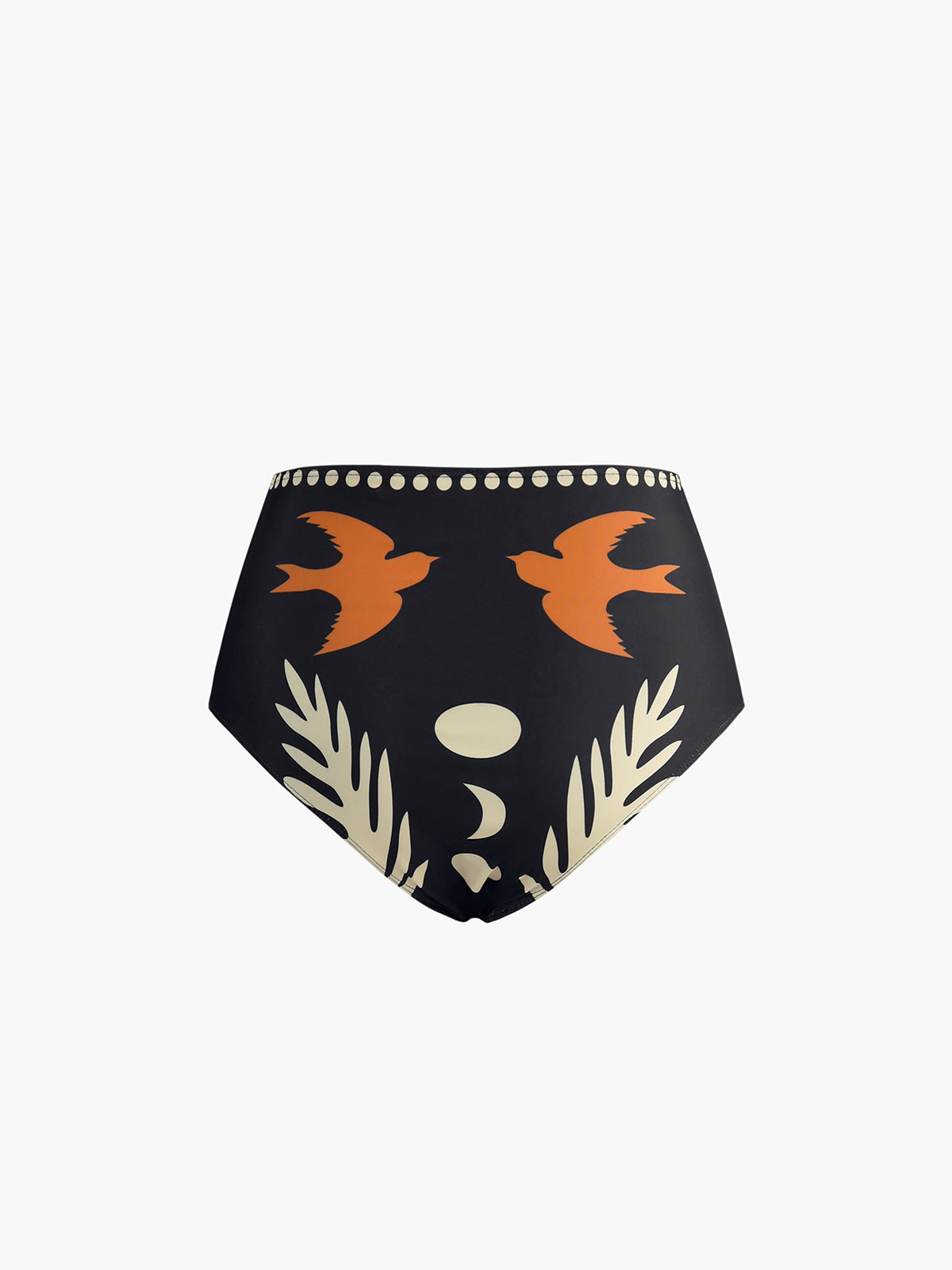 Valenzora | Bikini Set Asymmetrical Neck High Cut Bird Print Swimwear