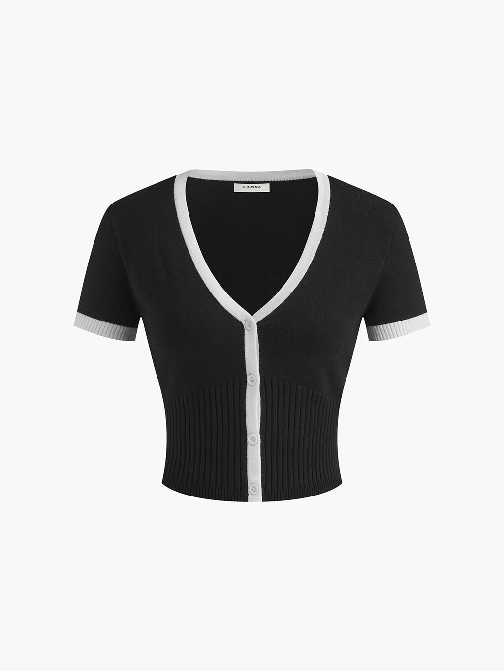 Valenzora | Pulloverrock-Set V-Ausschnitt Kurzarm-Top Plissierter Midirock Strickstoff