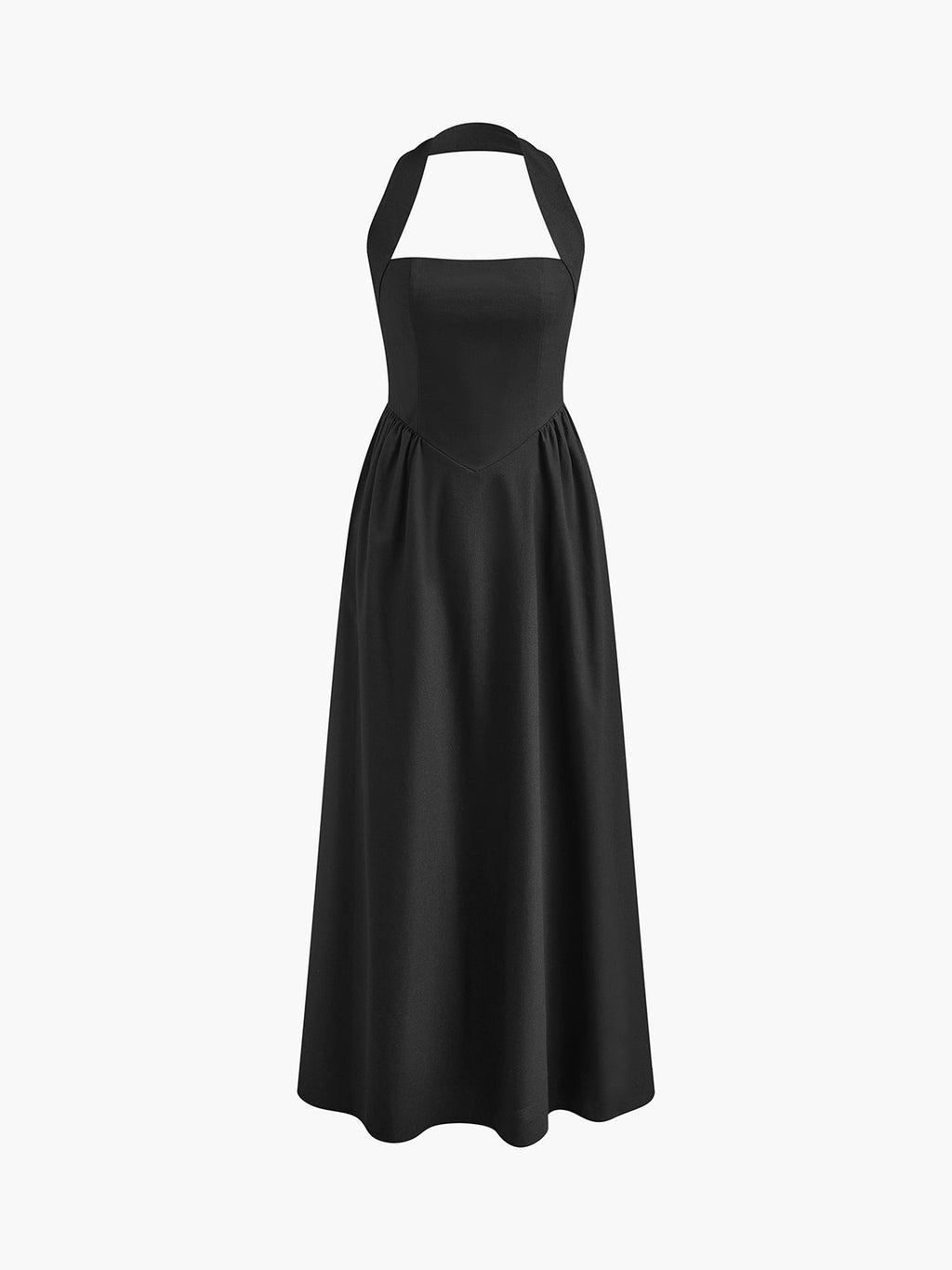 Valenzora | Cotton & Linen Strappy A-Line Long Dress