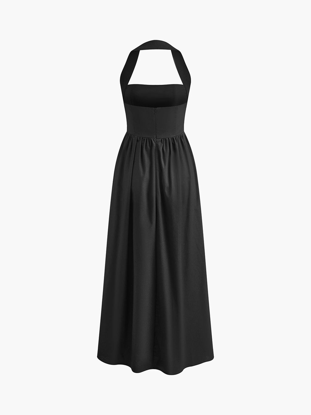 Valenzora | Cotton & Linen Strappy A-Line Long Dress