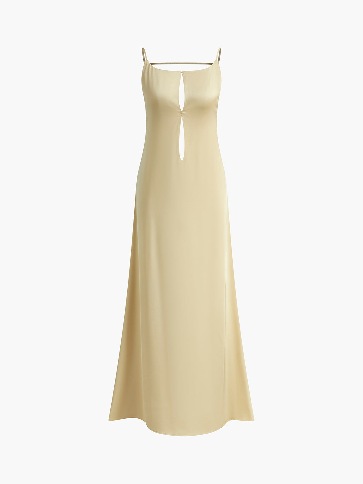 Valenzora | Rückenloses Satin-Kleid Lang für den Urlaub