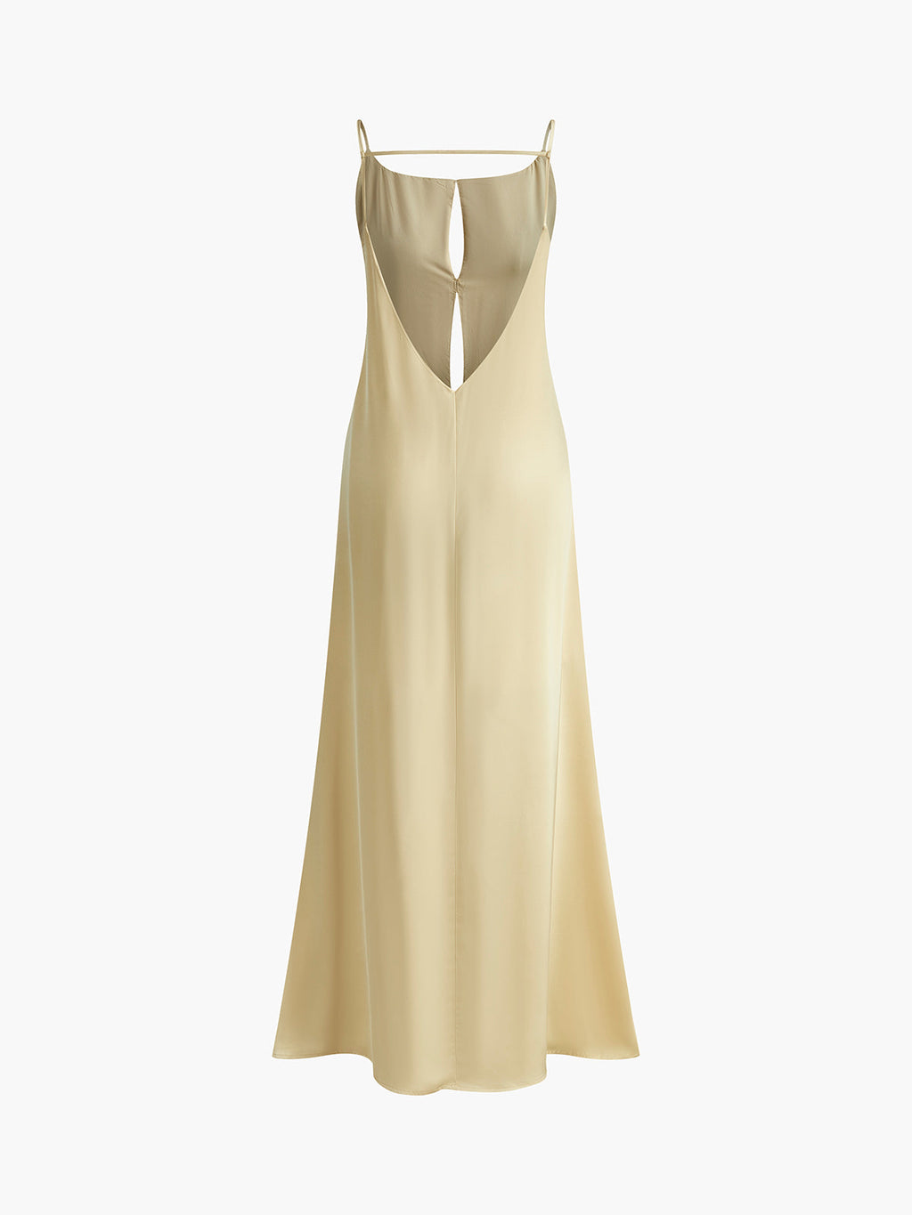 Valenzora | Rückenloses Satin-Kleid Lang für den Urlaub