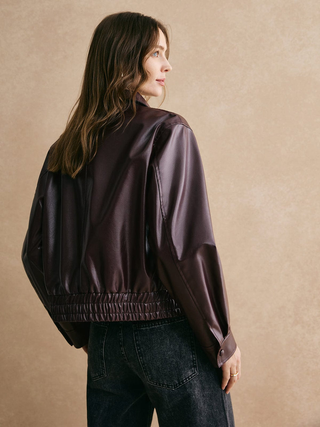 Valenzora | Cropped Leather Jacket: Modern, Elegant & Timeless