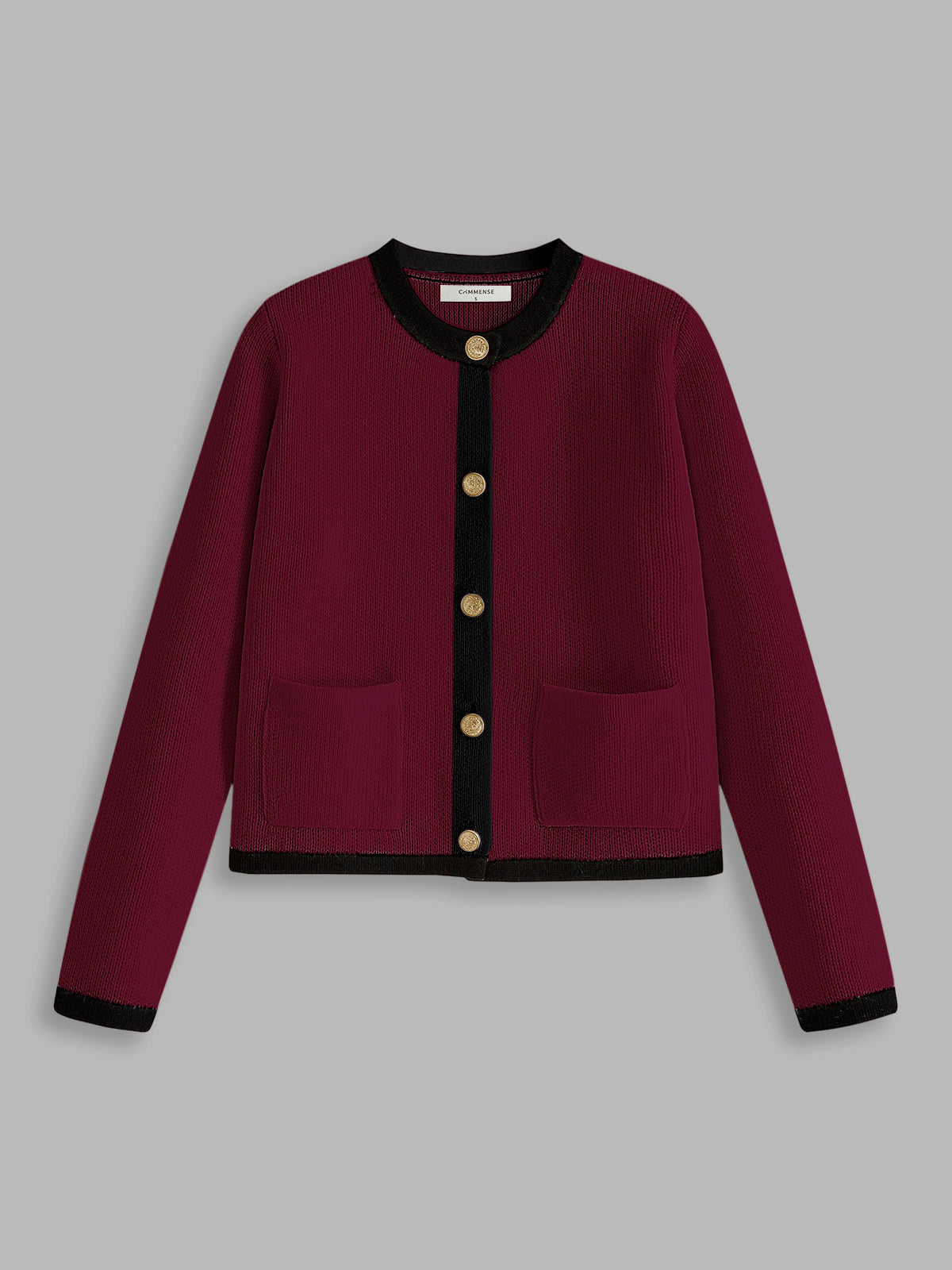 Valenzora | Women's cardigan with contrast trim