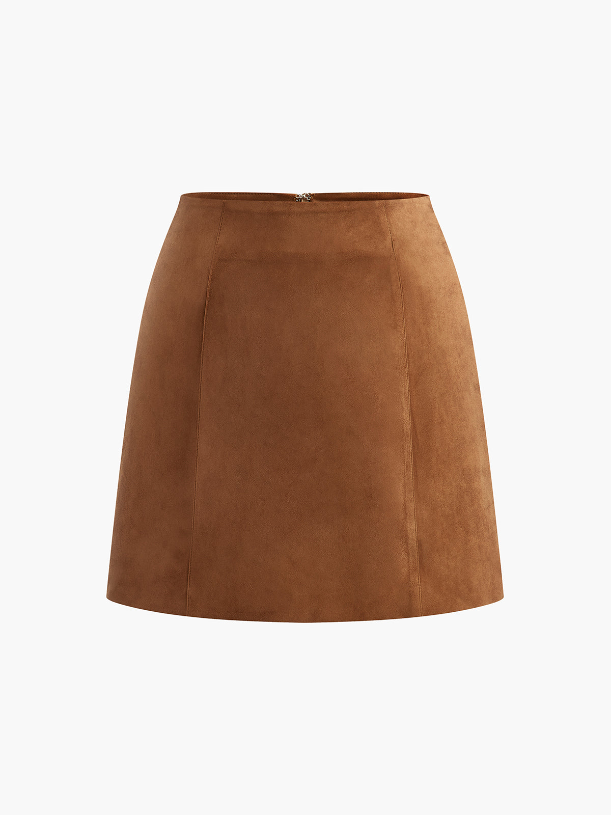 Valenzora | Minimalist suede mini skirt