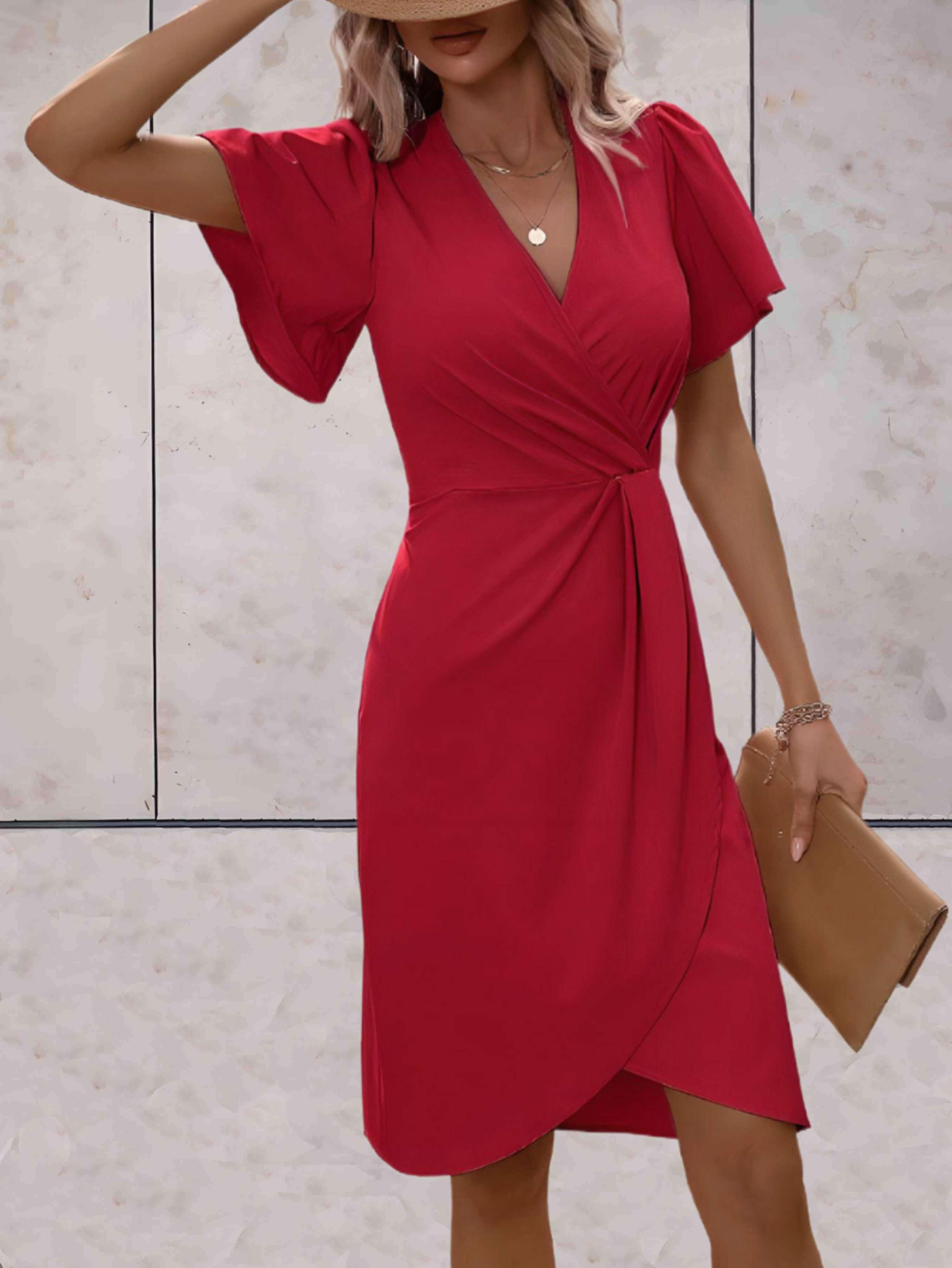 Valenzora | Tailliertes Kleid mit ausgestellten Ärmeln für Damen