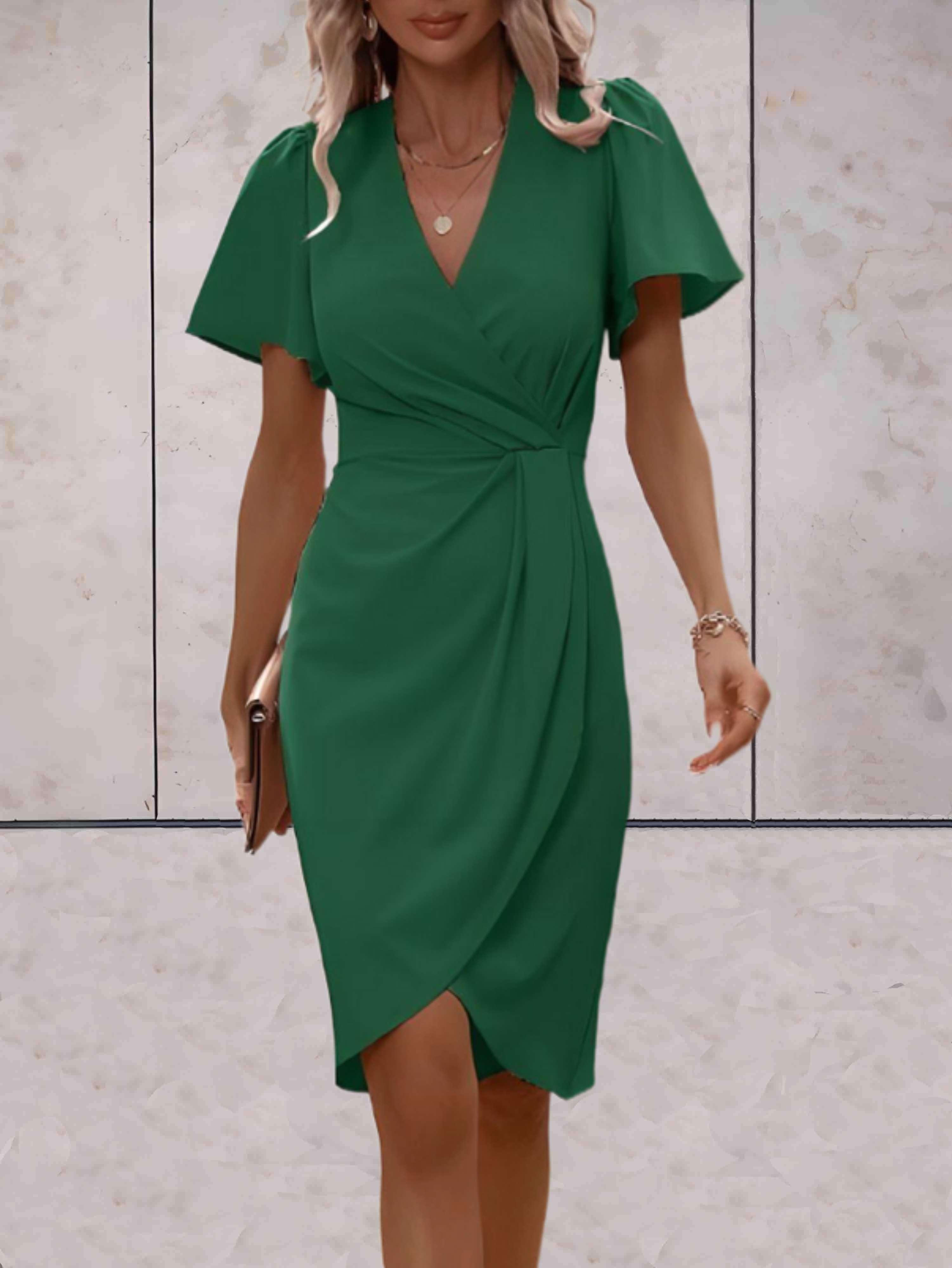 Valenzora | Tailliertes Kleid mit ausgestellten Ärmeln für Damen