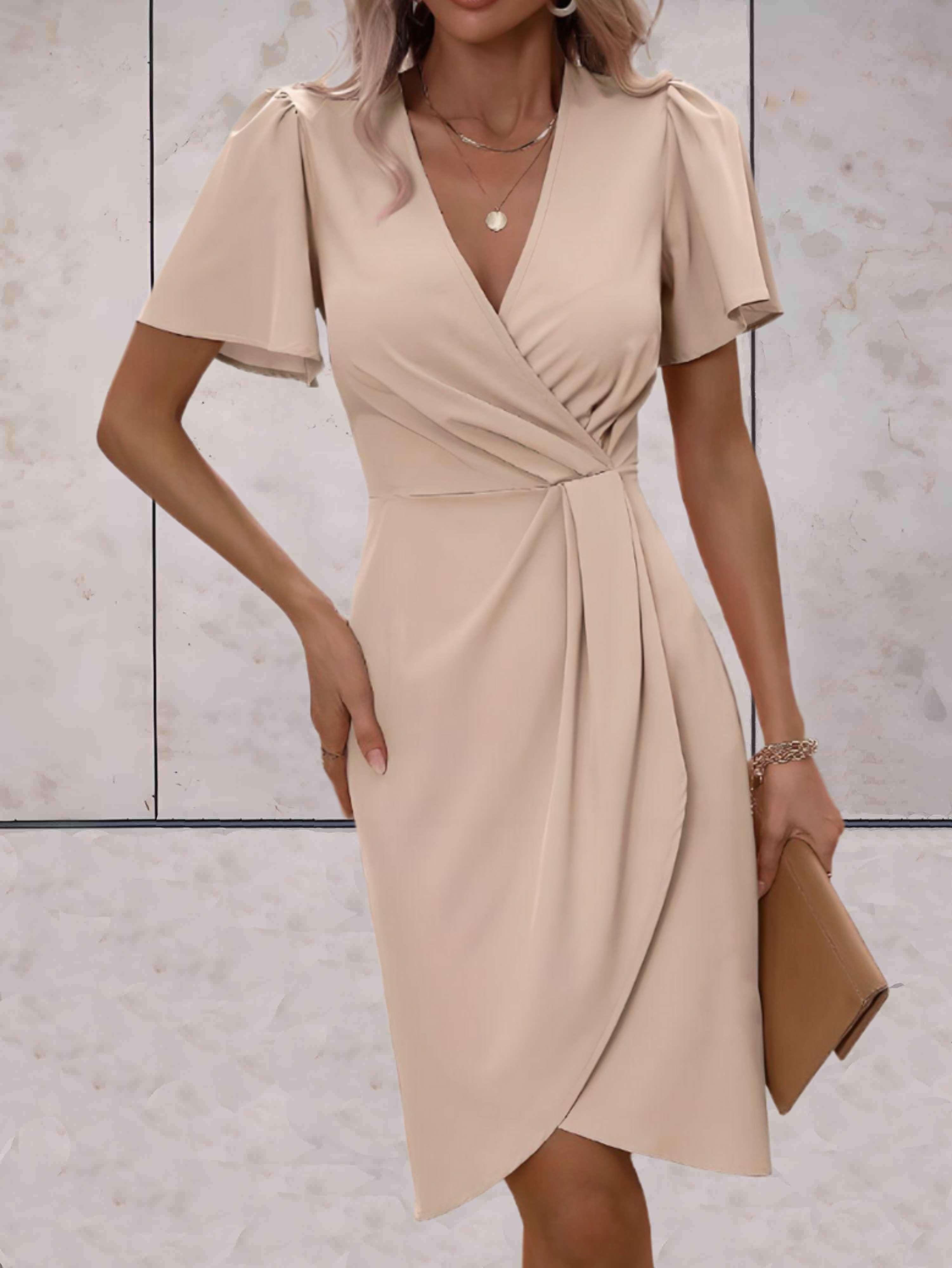 Valenzora | Tailliertes Kleid mit ausgestellten Ärmeln für Damen